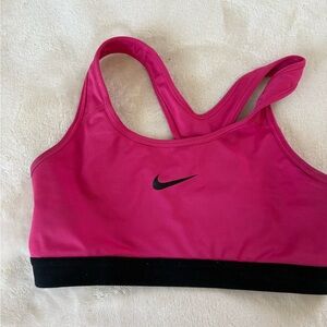 Nike Hot Pink Sports Bra with Black Band